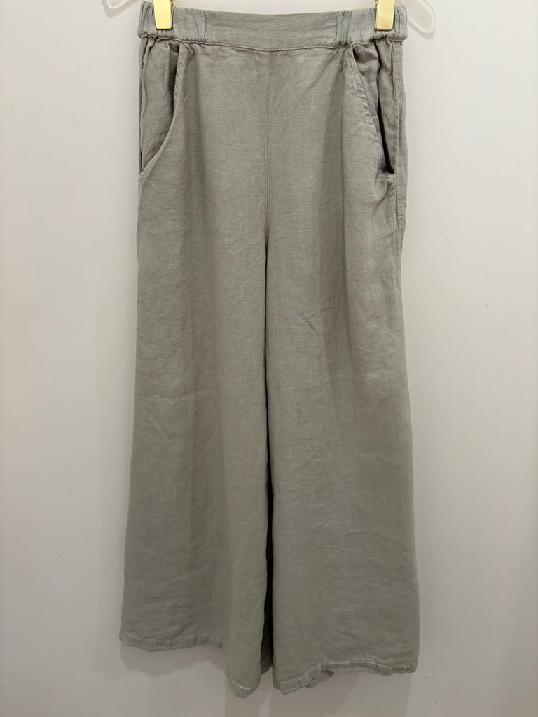 LLEA BLEU~ Becca wide leg linen pant
