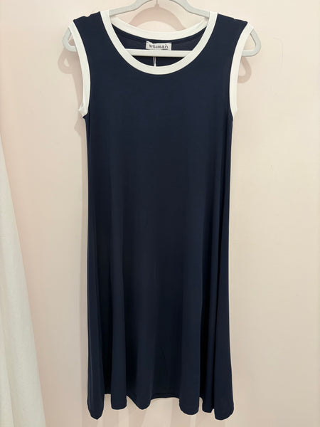 YELLAMARIS~ Navy modal sleeveless sleepdress