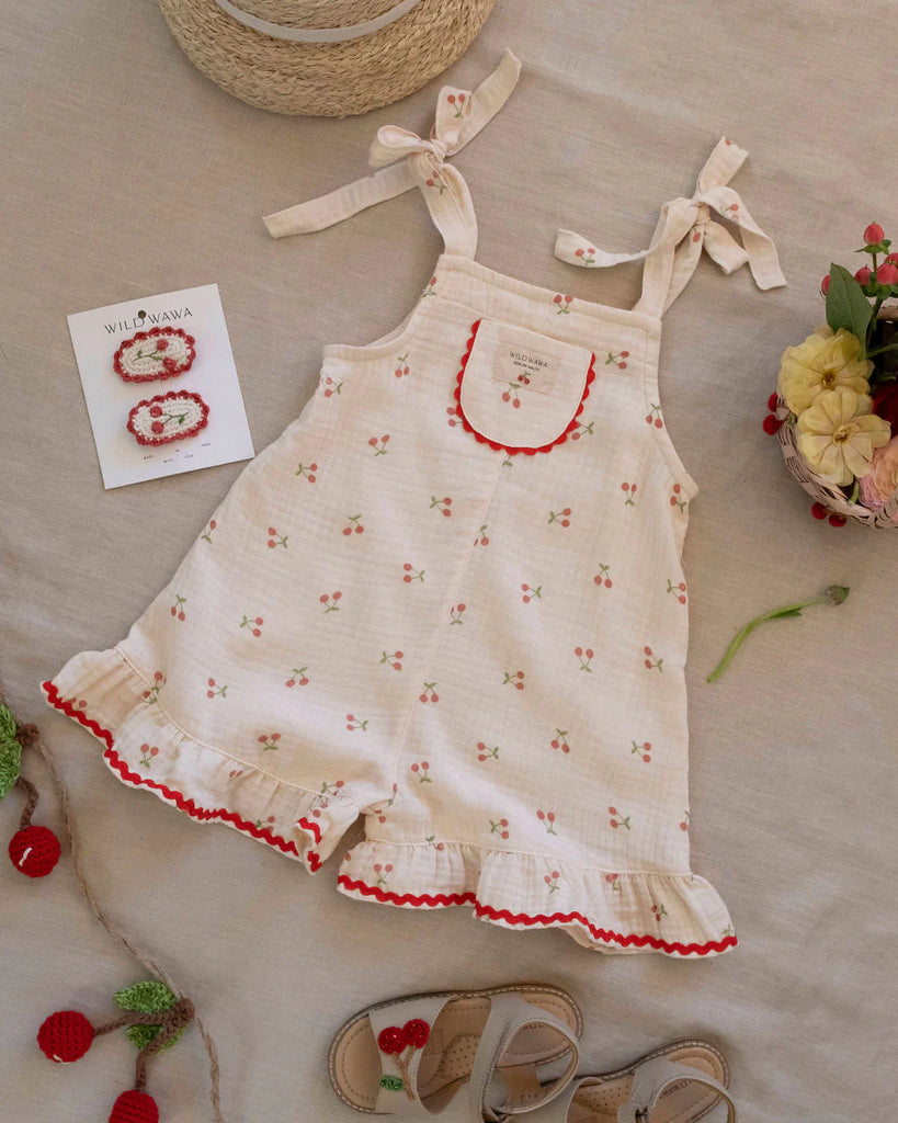 WILD WAWA~ Isola romper cherry print