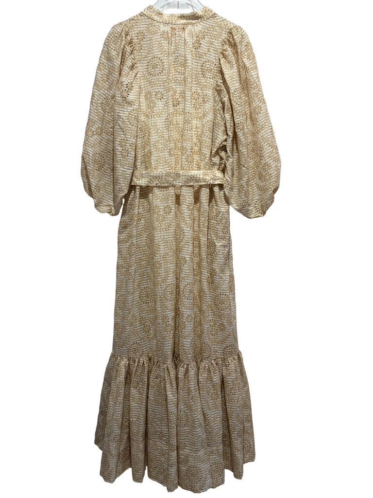 BYTIMO~ Khaki eyelet long dress