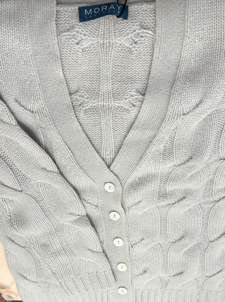 MORAY~ Boxy Cable Cardigan 6 ply
