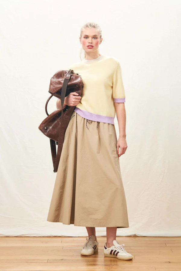 JUMPER 1234~Many contrast cashmere tee