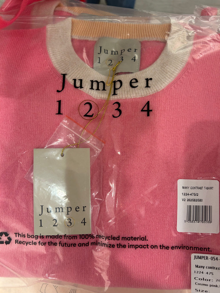 JUMPER 1234~Many contrast cashmere tee