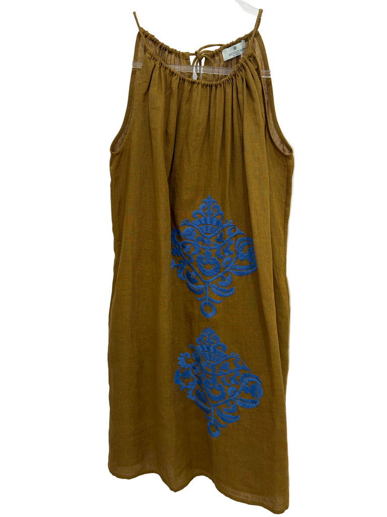 BENARAS~ Salina Tahiti Halter dress #25241