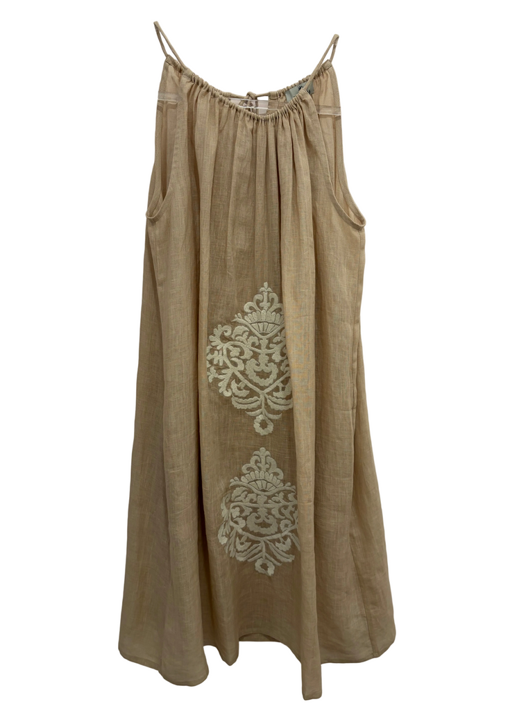 BENARAS~ Salina Tahiti Halter dress #25241