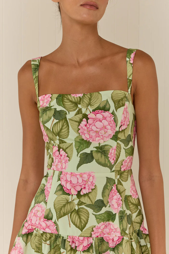 PALM NOOSA~ Pink jardín Cooper mini dress