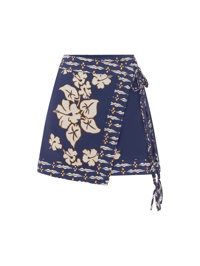 BOTEH~ Palmetto mini wrap skirt