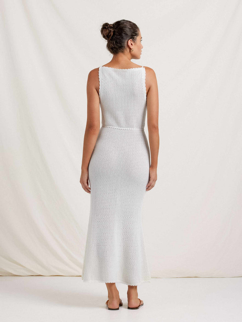 PEONY~ Pointelle forever midi dress