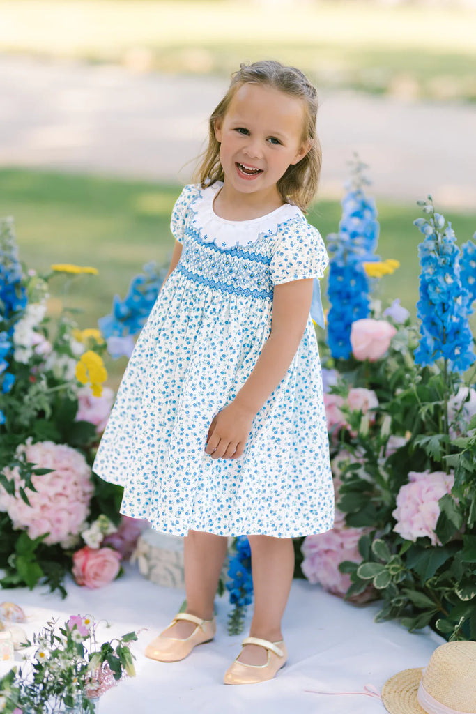 ANTOINETTE~ Isadora blue floral dress