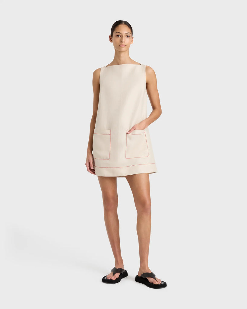 BONDI BORN~ Delphi boatneck mini dress