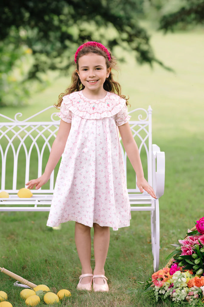 ANTOINETTE PARIS~ Myrtille short sleeve bishop dress