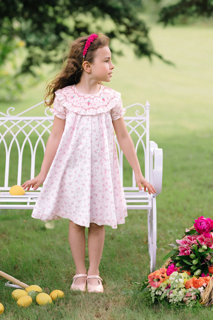 ANTOINETTE PARIS~ Myrtille short sleeve bishop dress