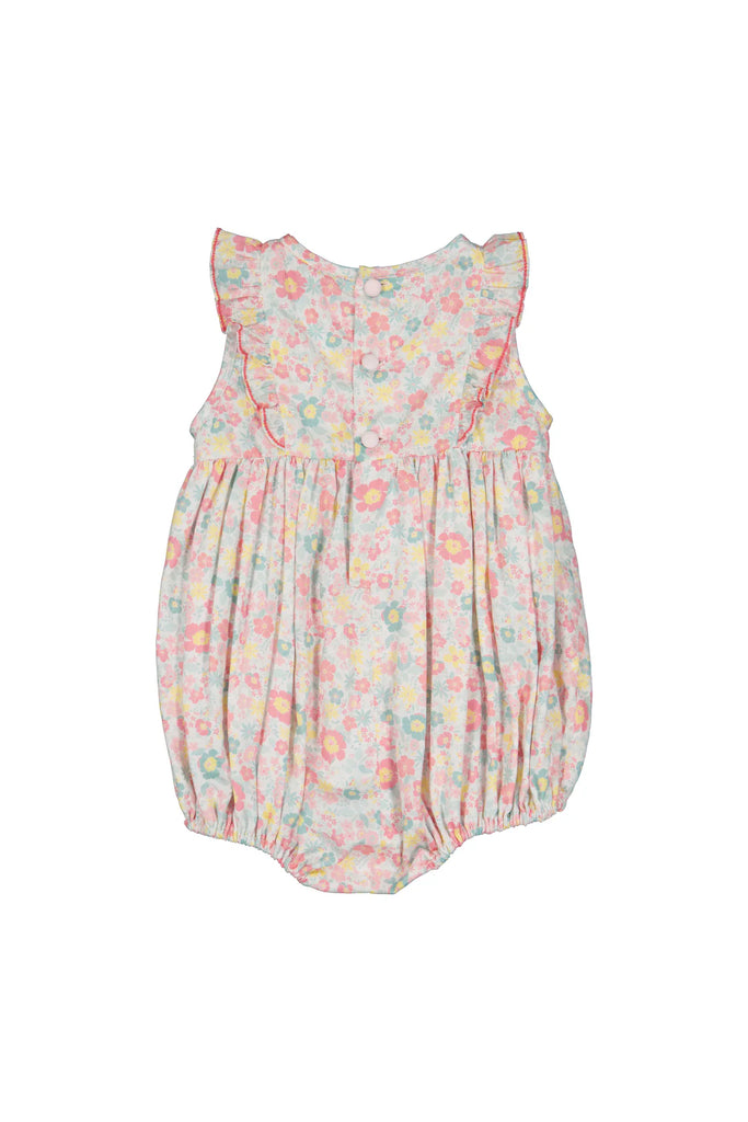 ANTOINETTE PARIS~ Marguerite floral sleeveless smocked bubble