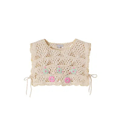 BEBE ORGANIC~ Anais crochet vest
