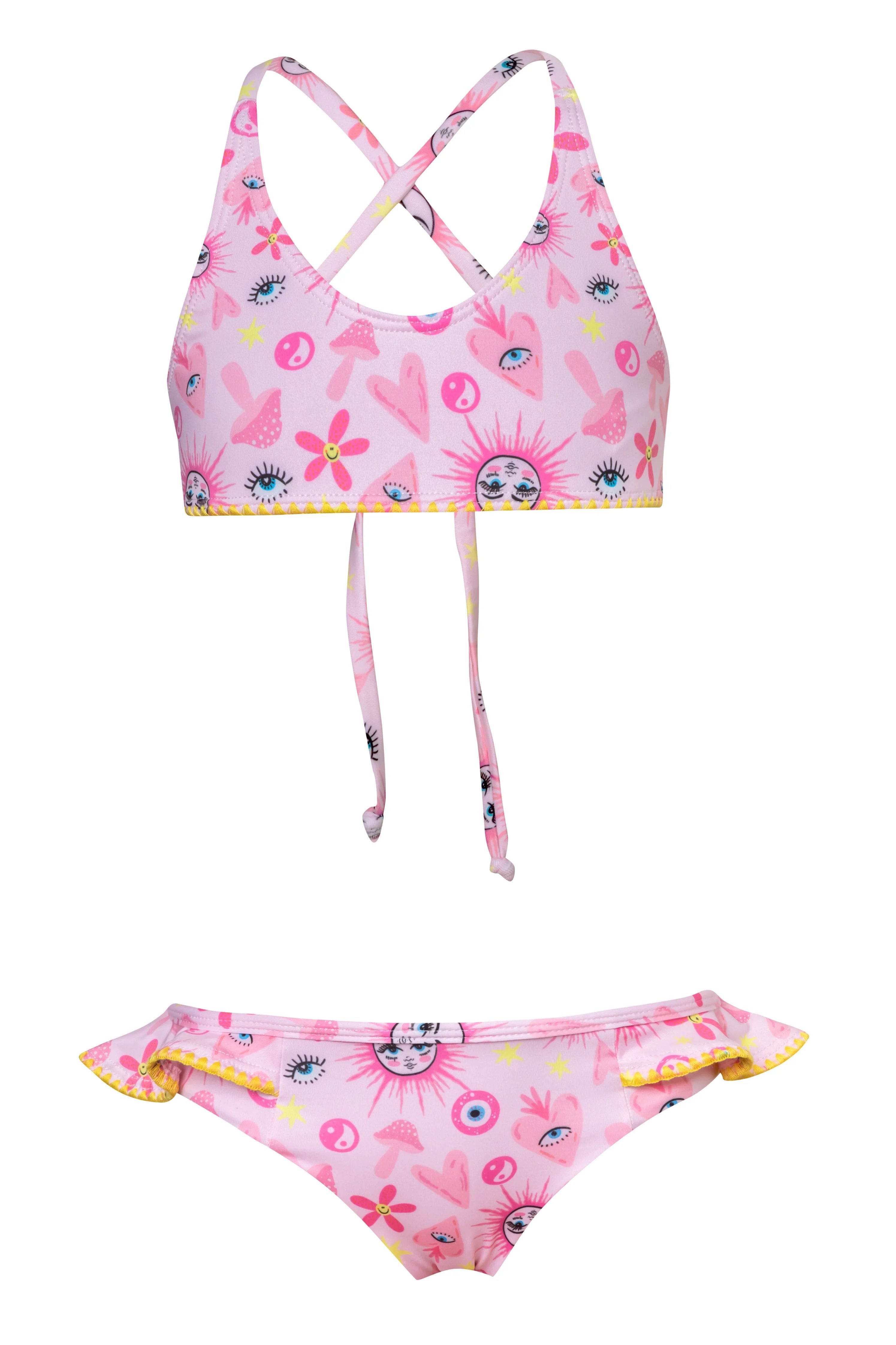 soor ploom Swim Bottom，pink 12y Bikini bottoms with high waist - Pink - Sz. 40-64 - Zizzifashion
