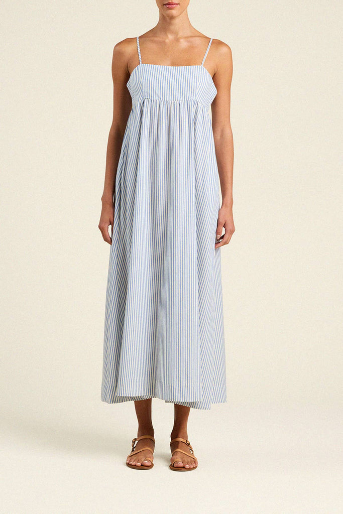 TROVATA~ Mirela blue stripe dress