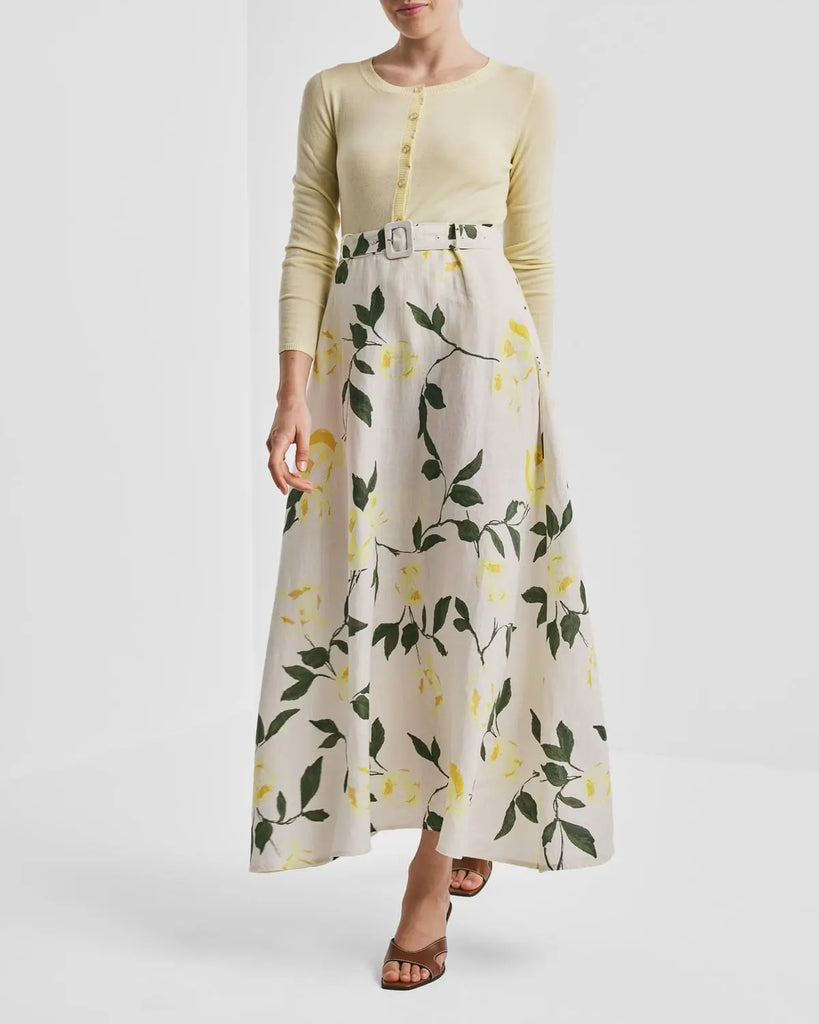 BYTIMO~ Linen maxi skirt