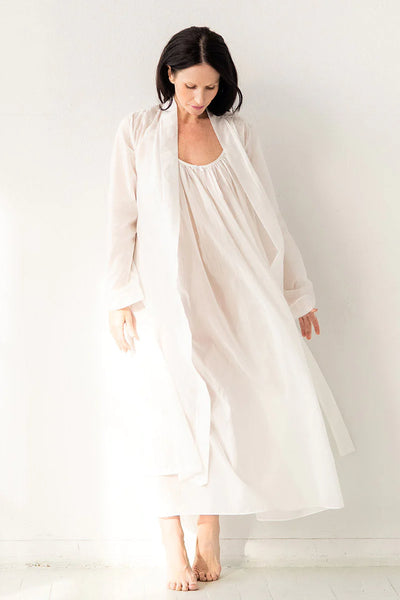 SALUA ~ Long robe Italian cotton/silk