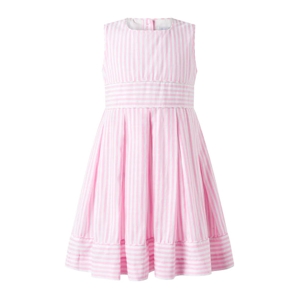 RACHEL RILEY~ Pastel Oxford pleated stripe dress