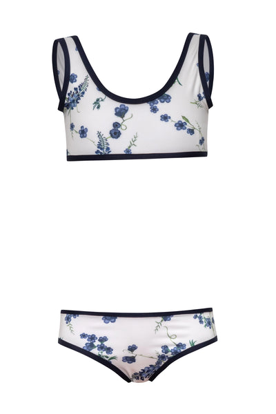 SUBMARINE~Back up navy fresia print