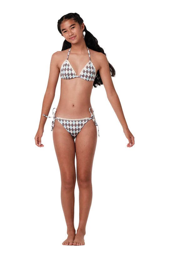 SUBMARINE~ Crochet argyle sky mini bikini