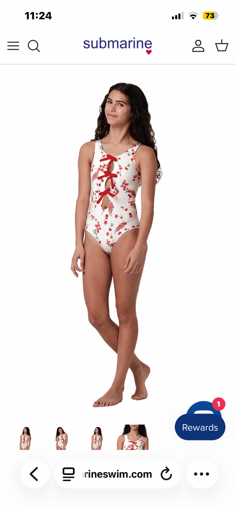 SUBMARINE~Tiny tie bikini in Cherry on top