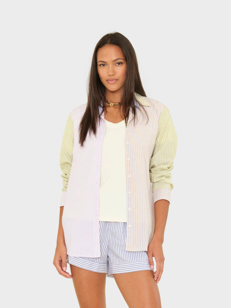 XIRENA~ Beau shirt in mixed stripe