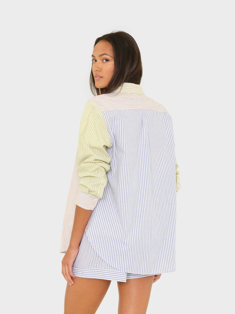 XIRENA~ Beau shirt in mixed stripe