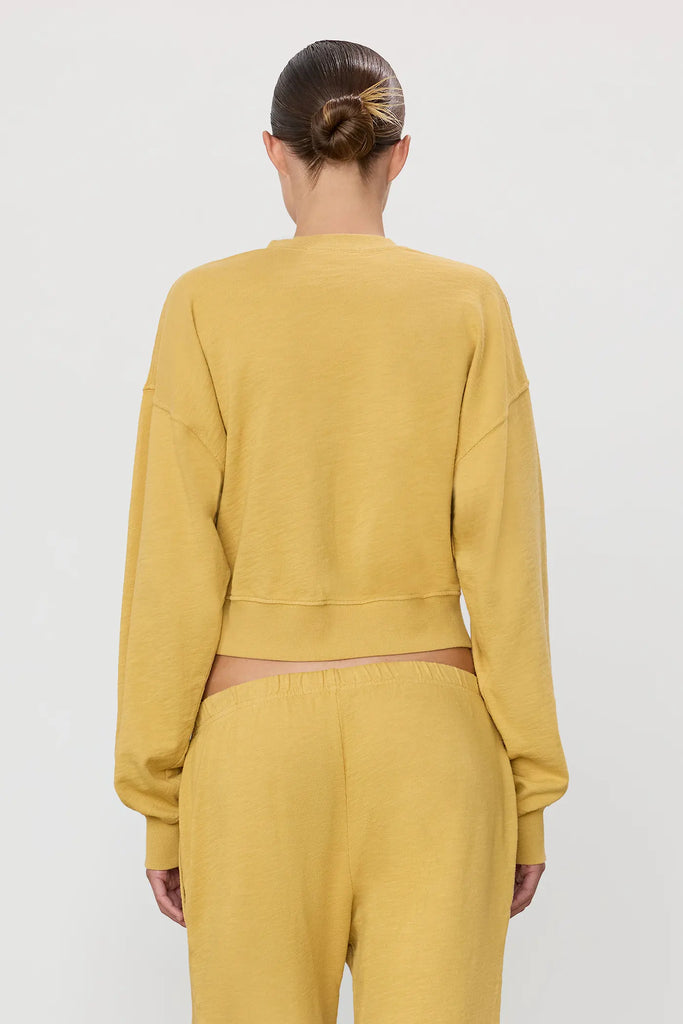 ETERNE~ Cropped v neck sweatshirt