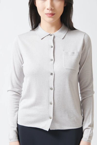 JUMPER 1234~ slinky cashmere shirt