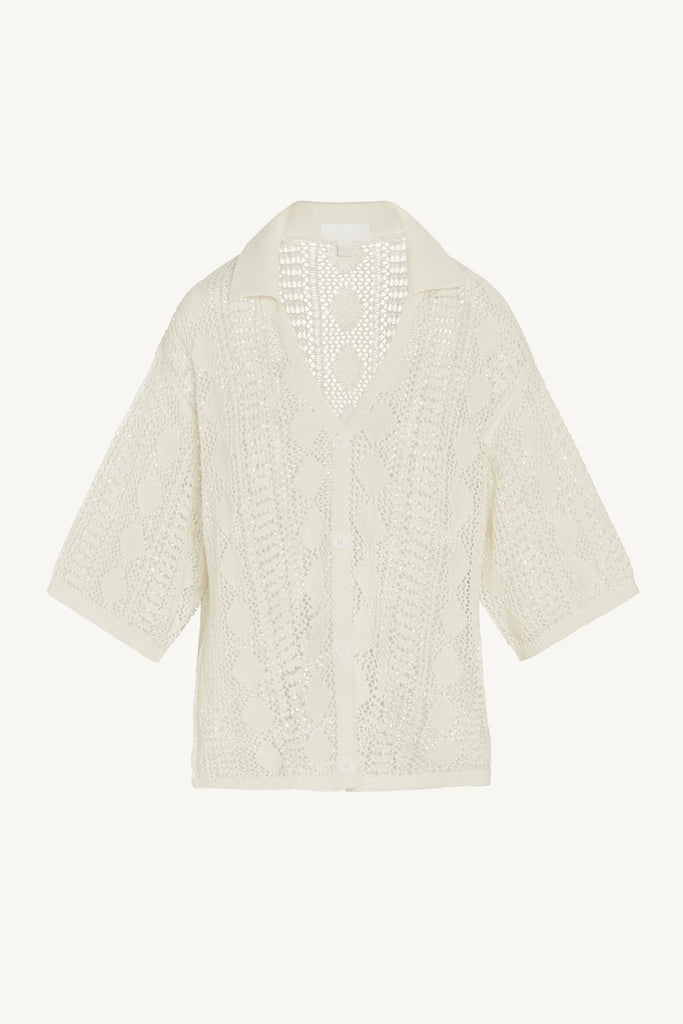 VITAMIN A~ Marea crochet resort shirt