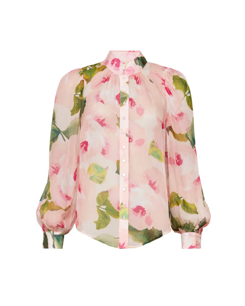 BYTIMO~ Organza floral blouse