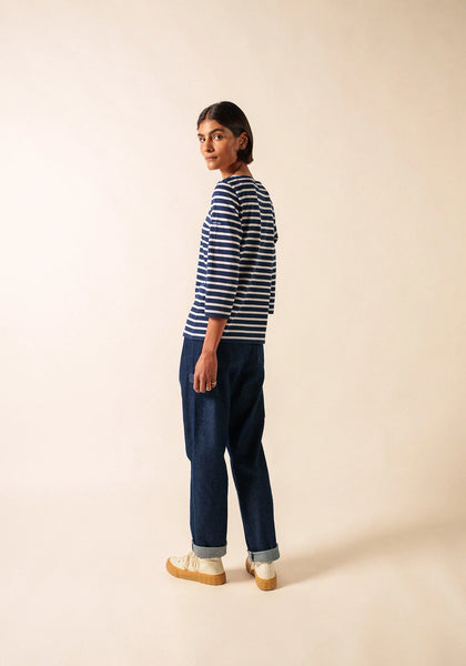 SAINT JAMES~ Galathee Breton 3/4 sleeve tshirt 4131