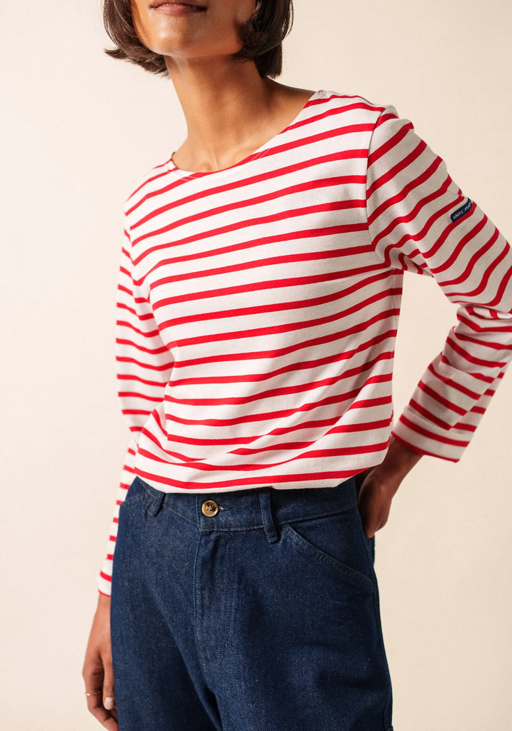 SAINT JAMES~ Galathee Breton 3/4 sleeve tshirt 4131