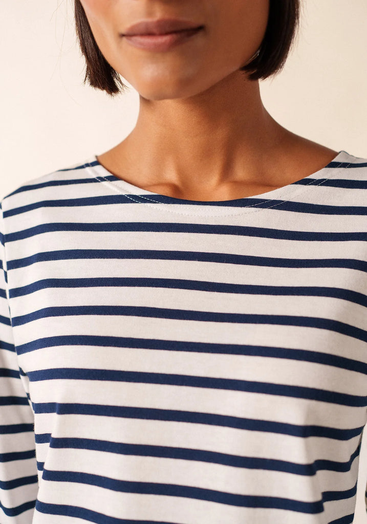 SAINT JAMES~ Galathee Breton 3/4 sleeve tshirt 4131