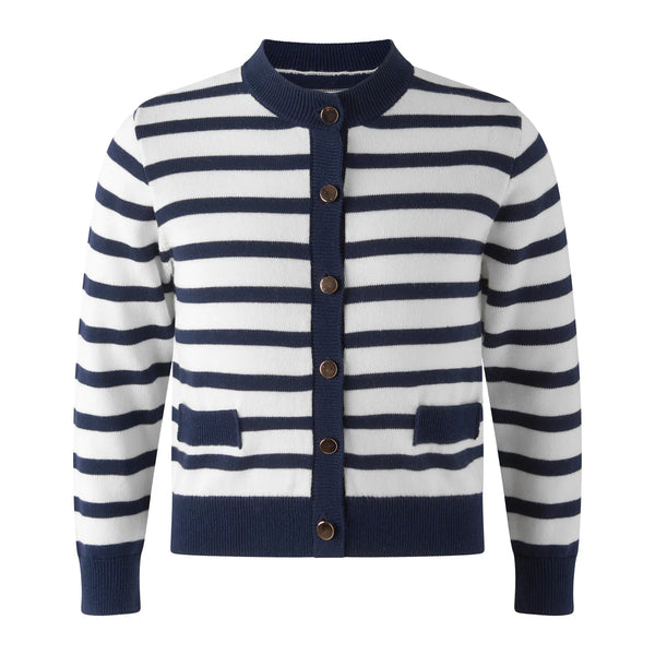 RACHEL RILEY~ Breton stripe cardigan