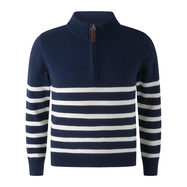 RACHEL RILEY~ Breton half-zip sweater