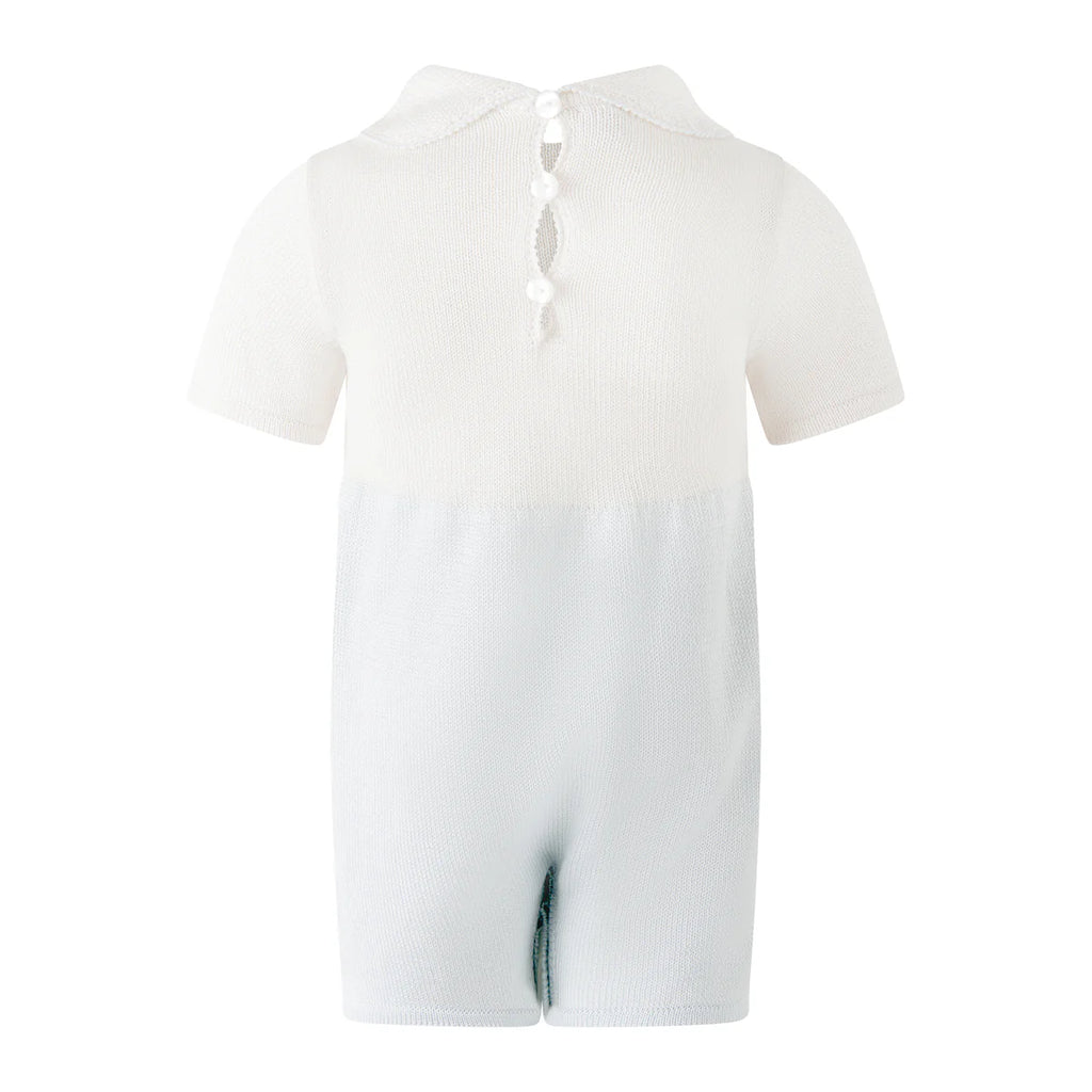 RACHEL RILEY~ Sailboat embroidered babysuit