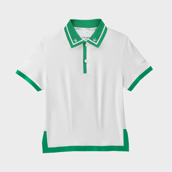 TILLEY~ Tech Jersey boxy birdie polo