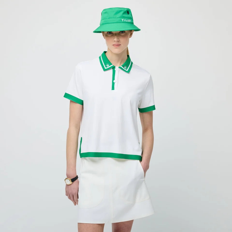 TILLEY~ Tech Jersey boxy birdie polo