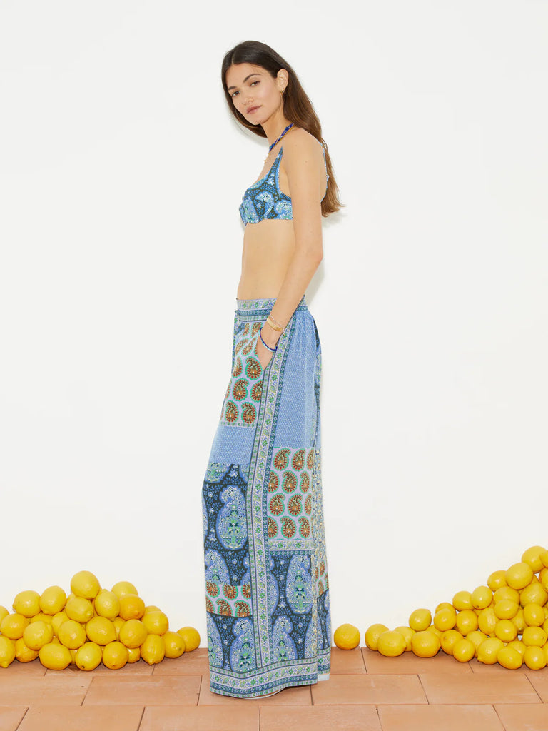 BOTEH~ Onda silk wide leg pant