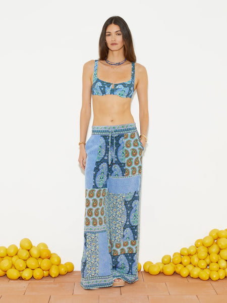 BOTEH~ Onda silk wide leg pant