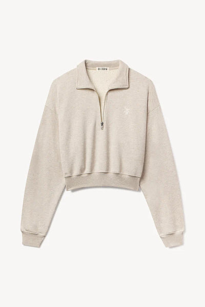 ETERNE~ Cropped half-zip sweatshirt