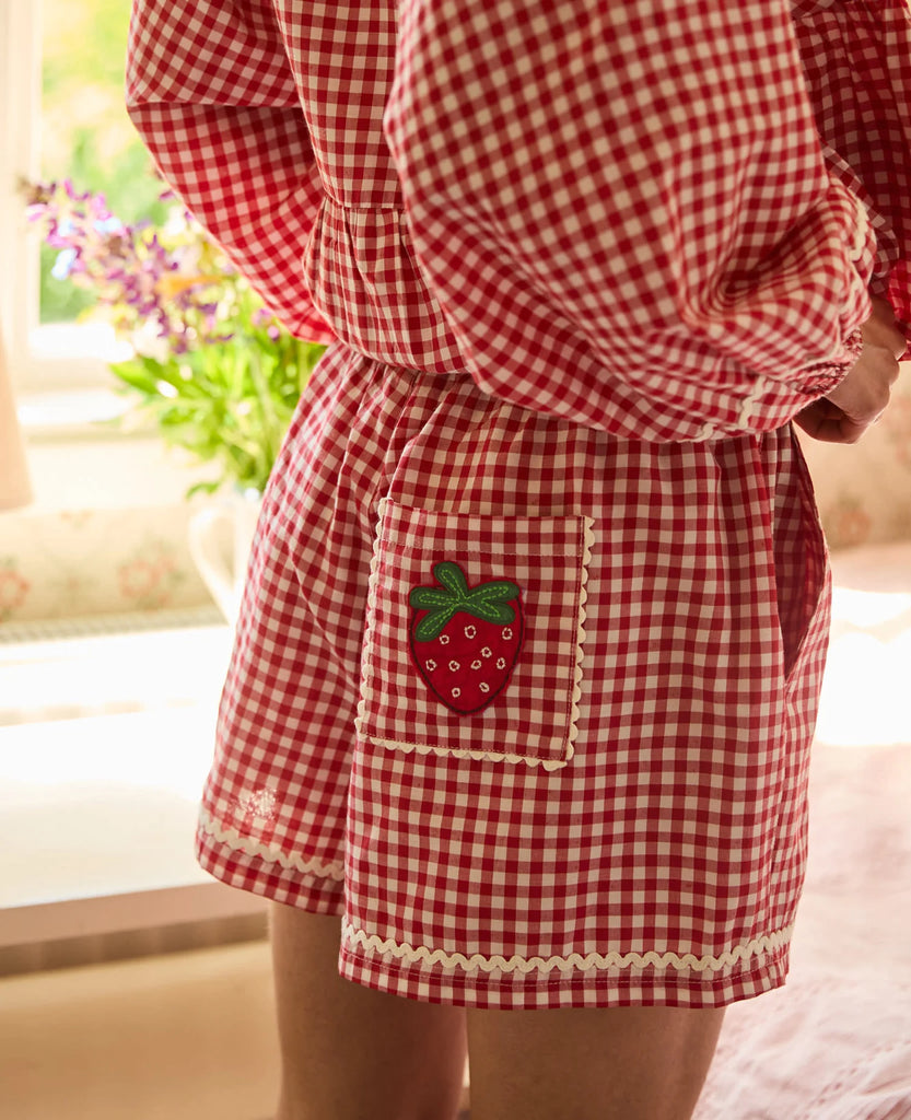 SISSEL EDELBO~ Bobbie gingham short