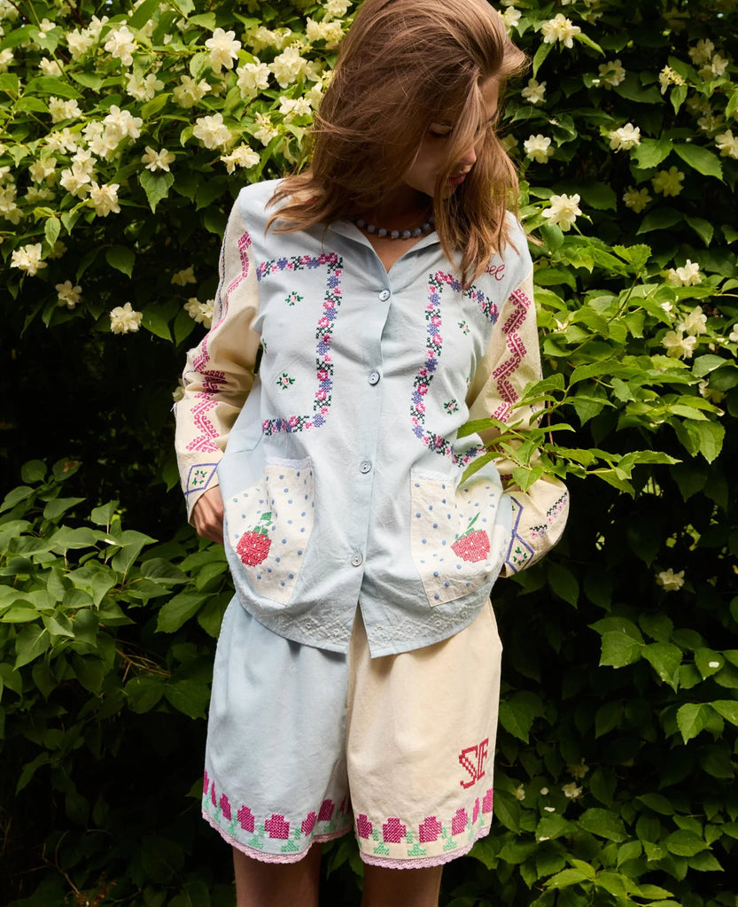 SISSEL EDELBO~ Myra short in baby blue