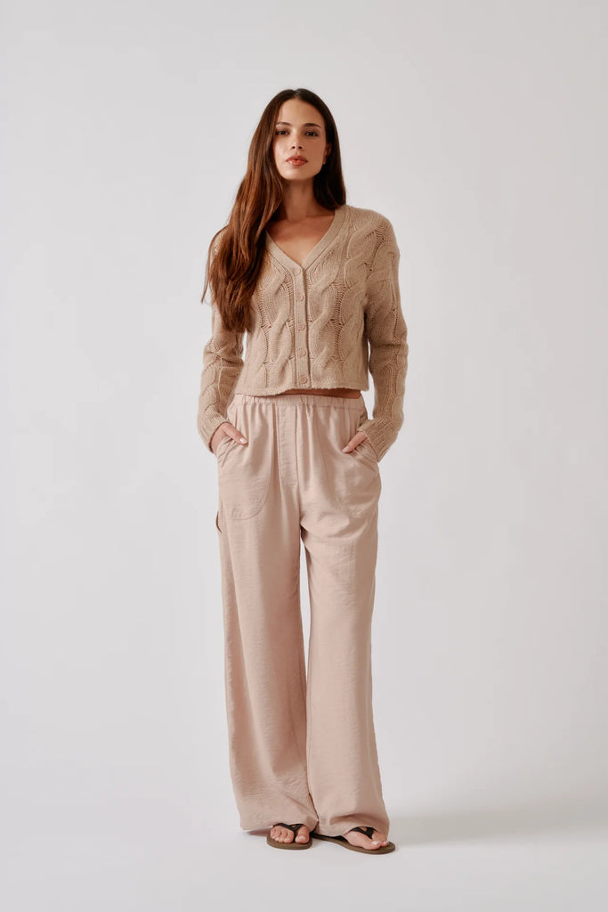 SABLYN~Jolie v-neck cropped cable cardigan