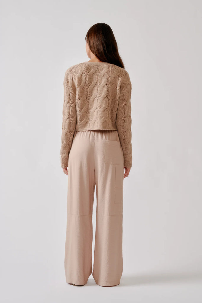 SABLYN~Jolie v-neck cropped cable cardigan