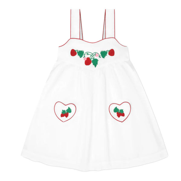 MINNOW~ Girls harbor mist heart pocket dress