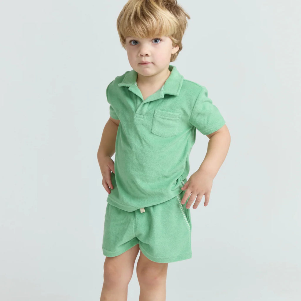 MINNOW~ Boys Gustavia French Terry polo