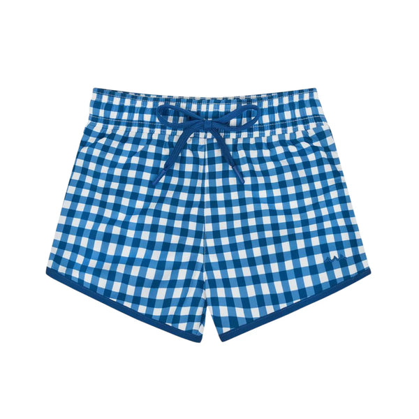 MINNOW~Boys navy iconic gingham boardie